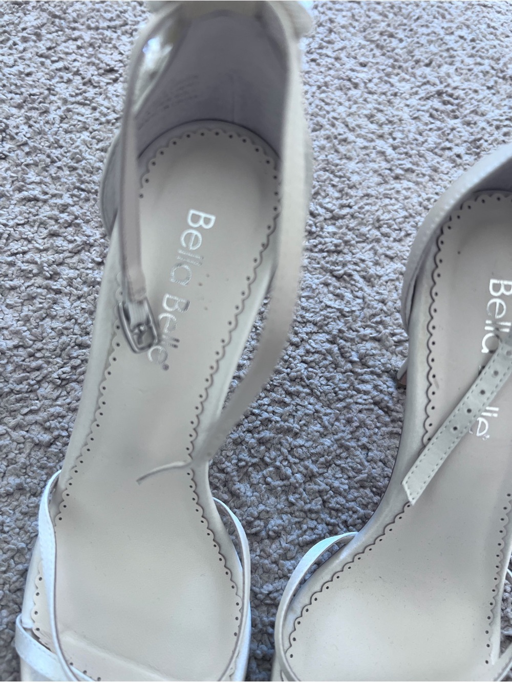 Embellished Cream Floral High Heel Sandals - Picture 5 of 6